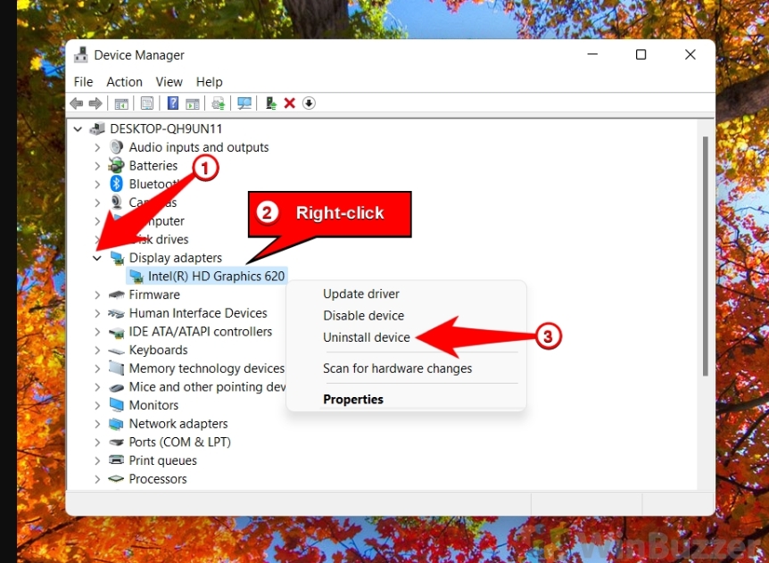 Redémarrer pilote graphique